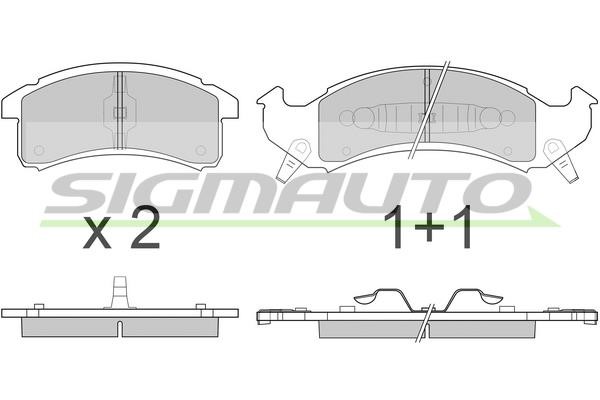 Sigmauto SPA799 Brake Pad Set, disc brake SPA799: Buy near me in Poland at 2407.PL - Good price!
