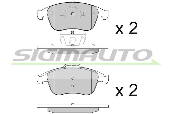 Sigmauto SPB430 Brake Pad Set, disc brake SPB430: Buy near me in Poland at 2407.PL - Good price!