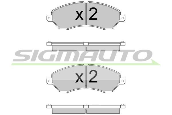 Sigmauto SPB593 Brake Pad Set, disc brake SPB593: Buy near me in Poland at 2407.PL - Good price!