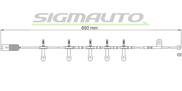 Sigmauto WI0606 Датчик износа тормозных колодок WI0606: Отличная цена - Купить в Польше на 2407.PL!