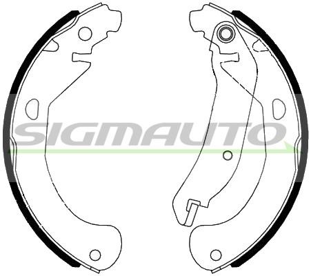 Sigmauto SFD795 Brake shoe set SFD795: Buy near me in Poland at 2407.PL - Good price!