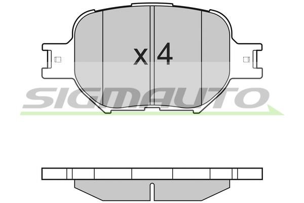 Sigmauto SPA963 Brake Pad Set, disc brake SPA963: Buy near me in Poland at 2407.PL - Good price!
