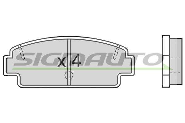 Sigmauto SPA492 Brake Pad Set, disc brake SPA492: Buy near me in Poland at 2407.PL - Good price!