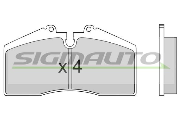 Sigmauto SPA449 Brake Pad Set, disc brake SPA449: Buy near me at 2407.PL in Poland at an Affordable price!