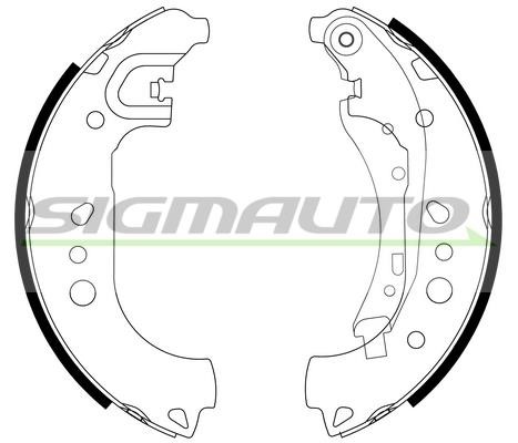 Sigmauto SFA332 Brake shoe set SFA332: Buy near me in Poland at 2407.PL - Good price!