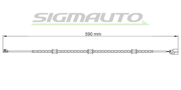 Sigmauto WI0756 Warning contact, brake pad wear WI0756: Buy near me in Poland at 2407.PL - Good price!