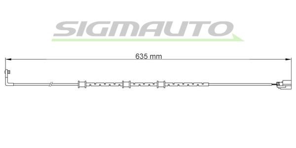 Sigmauto WI0757 Warning contact, brake pad wear WI0757: Buy near me in Poland at 2407.PL - Good price!
