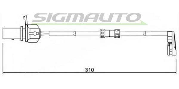 Sigmauto WI0727 Warning contact, brake pad wear WI0727: Buy near me in Poland at 2407.PL - Good price!
