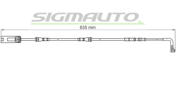 Sigmauto WI0612 Warning contact, brake pad wear WI0612: Buy near me in Poland at 2407.PL - Good price!