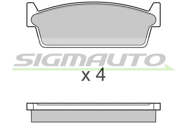 Sigmauto SPA440 Тормозные колодки дисковые, комплект SPA440: Отличная цена - Купить в Польше на 2407.PL!