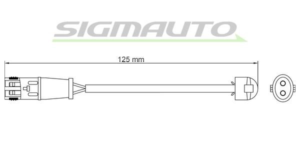 Sigmauto WI0634 Warning contact, brake pad wear WI0634: Buy near me in Poland at 2407.PL - Good price!
