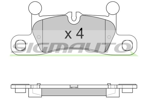 Sigmauto SPB585 Brake Pad Set, disc brake SPB585: Buy near me in Poland at 2407.PL - Good price!