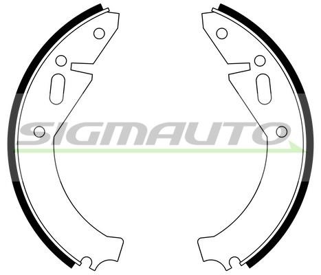 Sigmauto SFA471 Brake shoe set SFA471: Buy near me in Poland at 2407.PL - Good price!