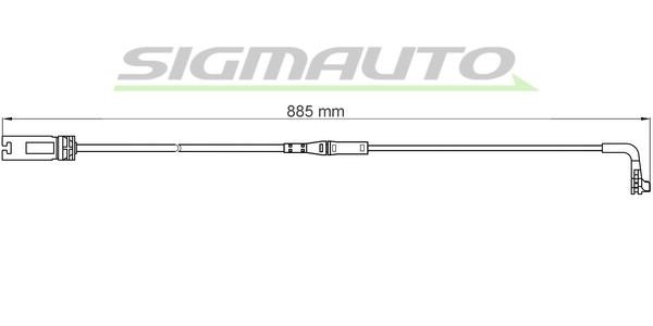 Sigmauto WI0603 Warning contact, brake pad wear WI0603: Buy near me in Poland at 2407.PL - Good price!