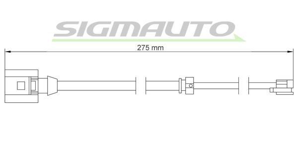 Sigmauto WI0766 Warning contact, brake pad wear WI0766: Buy near me in Poland at 2407.PL - Good price!