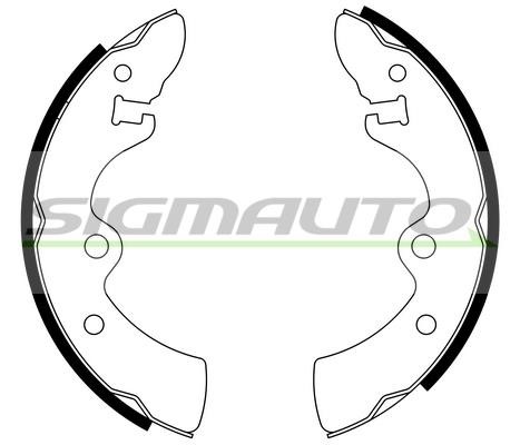 Sigmauto SFA846 Колодки тормозные барабанные, комплект SFA846: Отличная цена - Купить в Польше на 2407.PL!