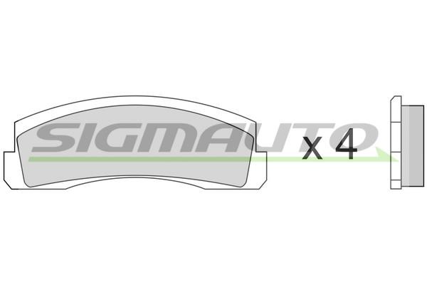 Sigmauto SPA138 Brake Pad Set, disc brake SPA138: Buy near me in Poland at 2407.PL - Good price!