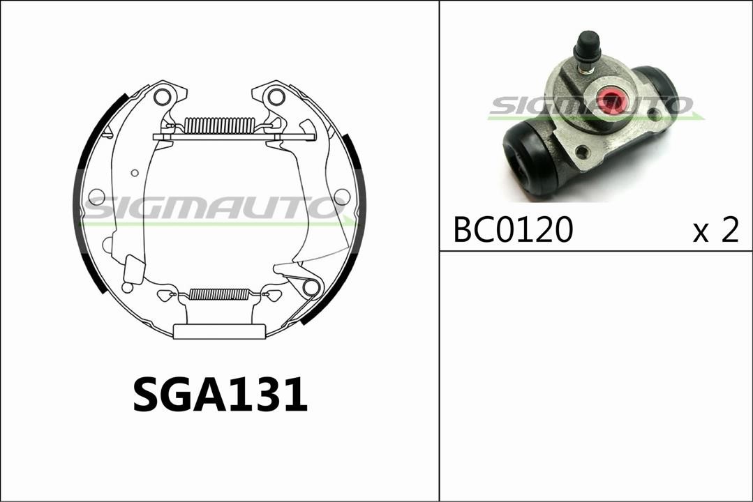 Sigmauto SGA131 Колодки гальмівні барабанні, комплект SGA131: Приваблива ціна - Купити у Польщі на 2407.PL!