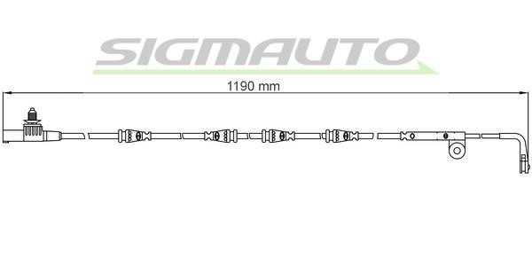 Sigmauto WI0630 Датчик износа тормозных колодок WI0630: Отличная цена - Купить в Польше на 2407.PL!