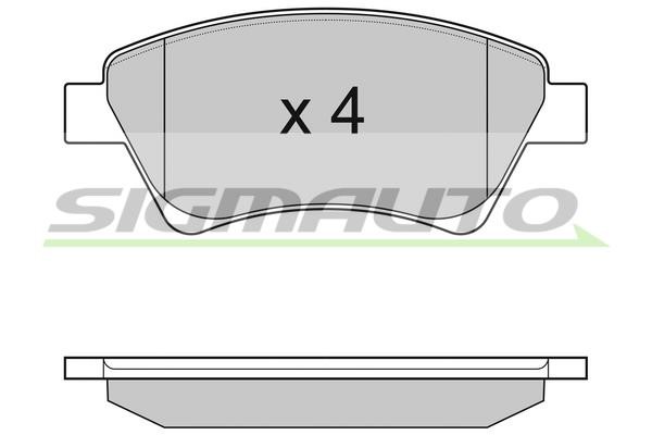 Sigmauto SPB072 Brake Pad Set, disc brake SPB072: Buy near me in Poland at 2407.PL - Good price!