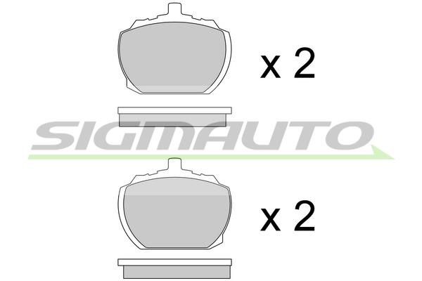 Sigmauto SPA102 Brake Pad Set, disc brake SPA102: Buy near me at 2407.PL in Poland at an Affordable price!
