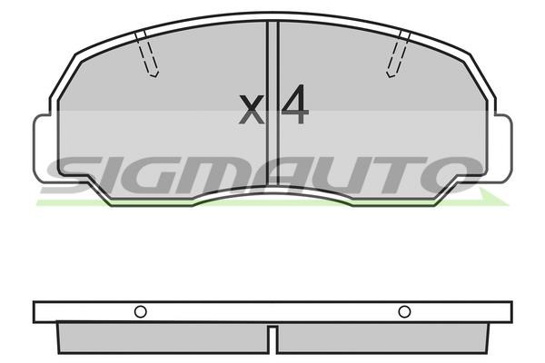 Sigmauto SPA297 Brake Pad Set, disc brake SPA297: Buy near me at 2407.PL in Poland at an Affordable price!