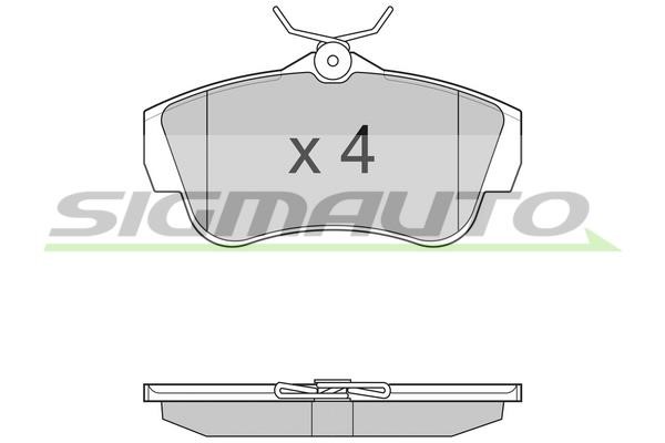 Sigmauto SPB284 Brake Pad Set, disc brake SPB284: Buy near me in Poland at 2407.PL - Good price!