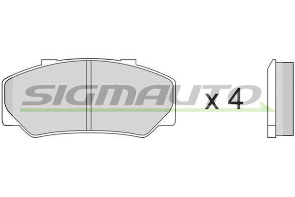 Sigmauto SPA267 Brake Pad Set, disc brake SPA267: Buy near me in Poland at 2407.PL - Good price!