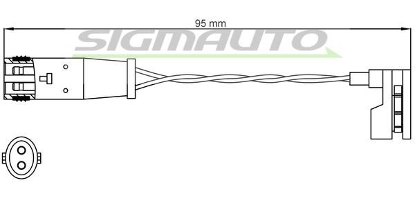 Sigmauto WI0627 Warning contact, brake pad wear WI0627: Buy near me in Poland at 2407.PL - Good price!