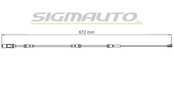 Sigmauto WI0751 Warning contact, brake pad wear WI0751: Buy near me at 2407.PL in Poland at an Affordable price!