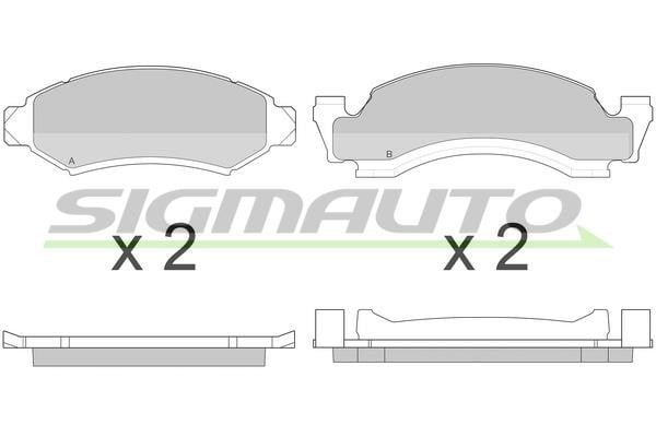 Sigmauto SPA798 Brake Pad Set, disc brake SPA798: Buy near me in Poland at 2407.PL - Good price!