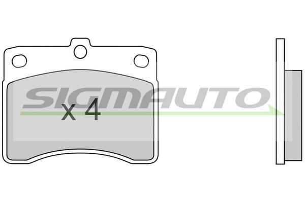 Sigmauto SPA353 Brake Pad Set, disc brake SPA353: Buy near me in Poland at 2407.PL - Good price!