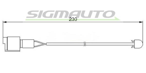 Sigmauto WI0526 Датчик износа тормозных колодок WI0526: Отличная цена - Купить в Польше на 2407.PL!