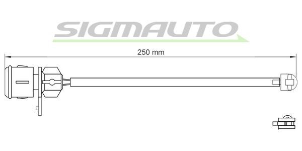 Sigmauto WI0574 Датчик износа тормозных колодок WI0574: Отличная цена - Купить в Польше на 2407.PL!
