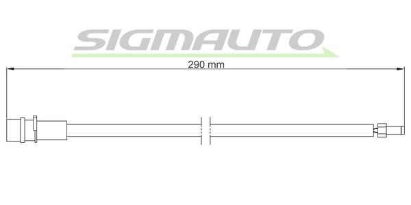 Sigmauto WI0656 Warning contact, brake pad wear WI0656: Buy near me in Poland at 2407.PL - Good price!
