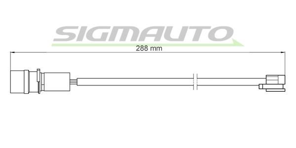 Sigmauto WI0969 Warning contact, brake pad wear WI0969: Buy near me in Poland at 2407.PL - Good price!