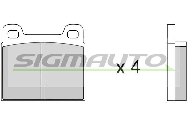 Sigmauto SPA036 Тормозные колодки дисковые, комплект SPA036: Отличная цена - Купить в Польше на 2407.PL!
