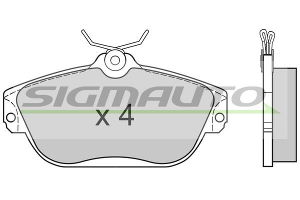 Sigmauto SPA582 Brake Pad Set, disc brake SPA582: Buy near me in Poland at 2407.PL - Good price!