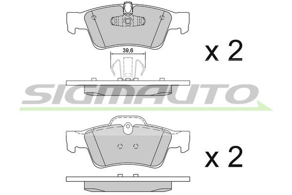 Sigmauto SPB280 Тормозные колодки дисковые, комплект SPB280: Отличная цена - Купить в Польше на 2407.PL!