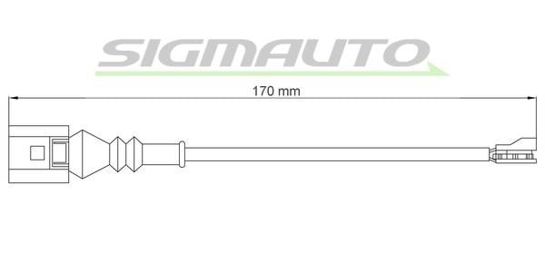 Sigmauto WI0771 Warning contact, brake pad wear WI0771: Buy near me in Poland at 2407.PL - Good price!