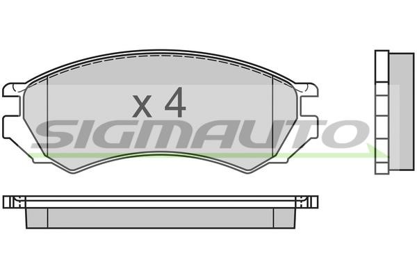 Sigmauto SPA468 Brake Pad Set, disc brake SPA468: Buy near me in Poland at 2407.PL - Good price!