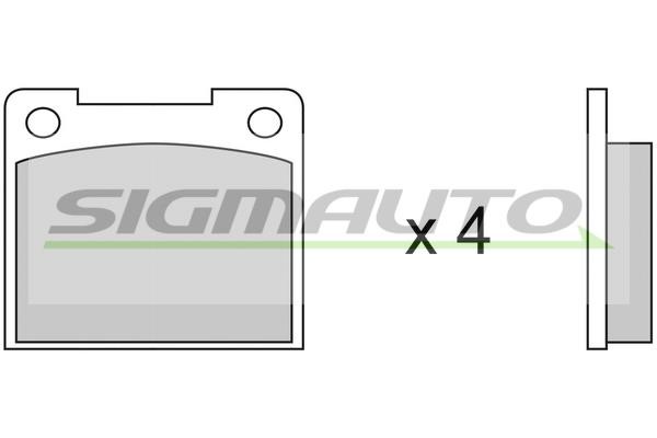Sigmauto SPA019 Brake Pad Set, disc brake SPA019: Buy near me in Poland at 2407.PL - Good price!
