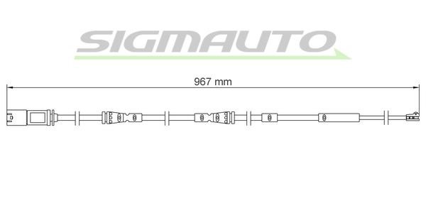 Sigmauto WI0936 Warning contact, brake pad wear WI0936: Buy near me in Poland at 2407.PL - Good price!