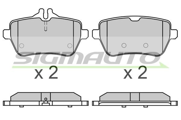 Sigmauto SPB672 Гальмівні колодки, комплект SPB672: Приваблива ціна - Купити у Польщі на 2407.PL!