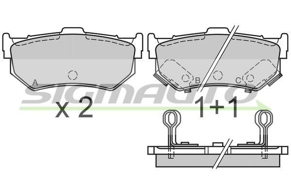 Sigmauto SPA291 Brake Pad Set, disc brake SPA291: Buy near me in Poland at 2407.PL - Good price!