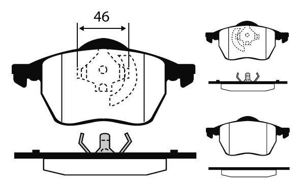 Technik'a 01162 Brake Pad Set, disc brake 01162: Buy near me in Poland at 2407.PL - Good price!