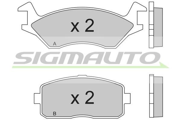 Sigmauto SPA189 Гальмівні колодки, комплект SPA189: Приваблива ціна - Купити у Польщі на 2407.PL!
