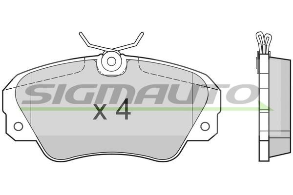 Sigmauto SPA514 Brake Pad Set, disc brake SPA514: Buy near me in Poland at 2407.PL - Good price!