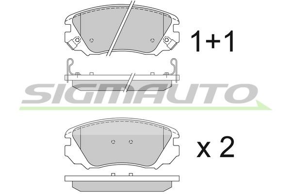 Sigmauto SPB376 Brake Pad Set, disc brake SPB376: Buy near me in Poland at 2407.PL - Good price!
