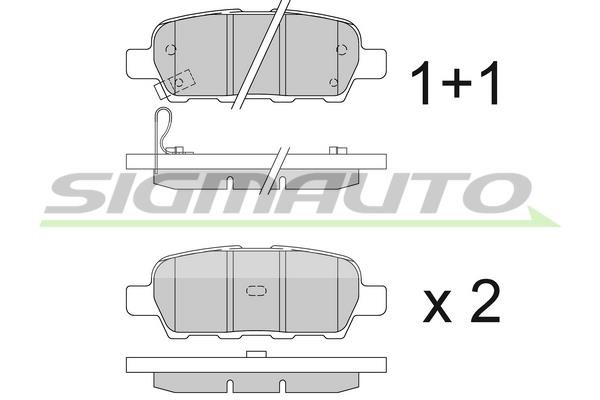 Sigmauto SPB395 Brake Pad Set, disc brake SPB395: Buy near me in Poland at 2407.PL - Good price!